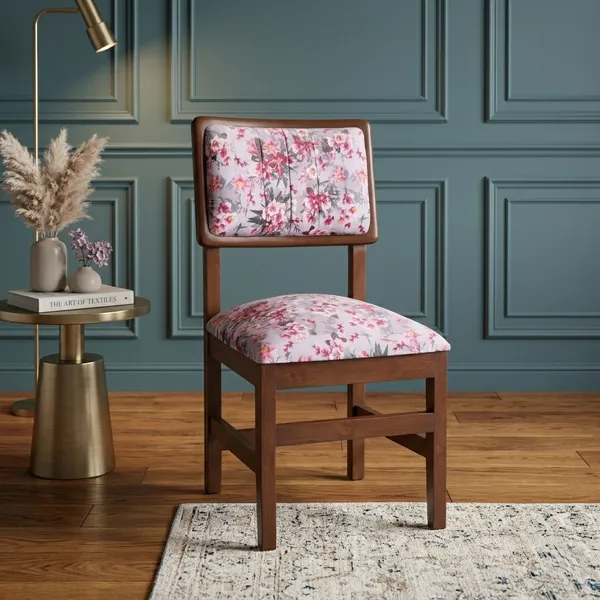 Floral_Wood_Chair_For_Dining_Room