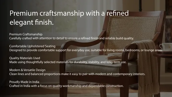 Brown_And_Beige_Solid_Wood_Chair_For_Living_Room