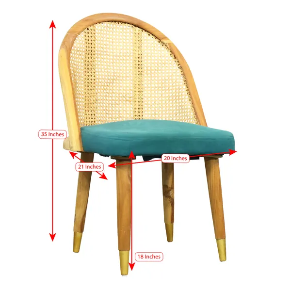 Teal_Solid_Wood_Chair_For_Living_Room