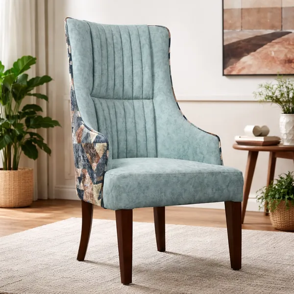Light_Blue_Wood_Chair_For_Living_Room