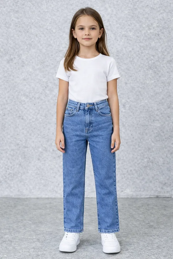 Blue_Wash_High_Rise_Straight_Fit_Denim_Jeans_With_Patch_Pockets_For_Girls_age_7_to_16