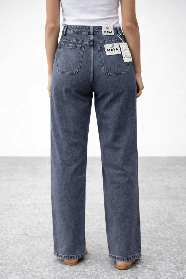 Grey_High_Waist_Wide_Leg_Denim_Jeans_Washed_For_Women