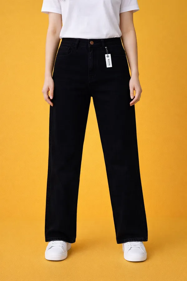 Black_Wide_Leg_High_Rise_Jeans_For_Women