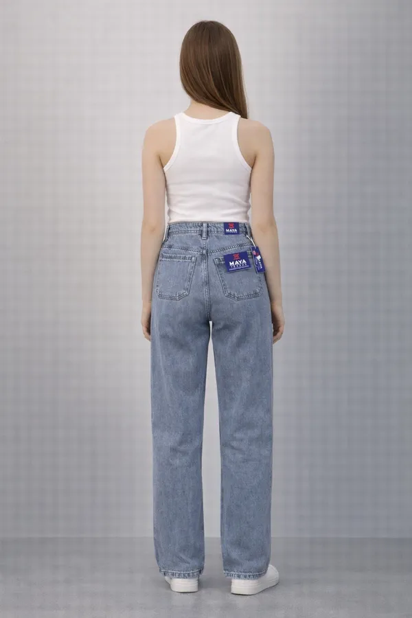 grey_High_Waisted_Wide_Leg_Denim_Jeans_Wash_For_Women