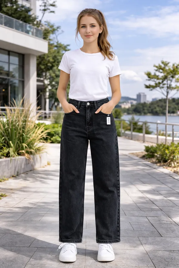Black_Wide_Leg_High_Rise_Denim_Jeans_For_girls__Girls_age_7_to_16