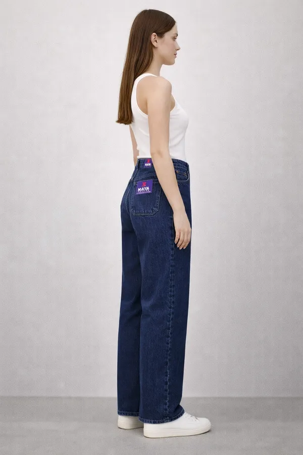 Blue_Wide_Leg_High_Rise_Jeans_With_Purple_Logo_Patches_For_Women