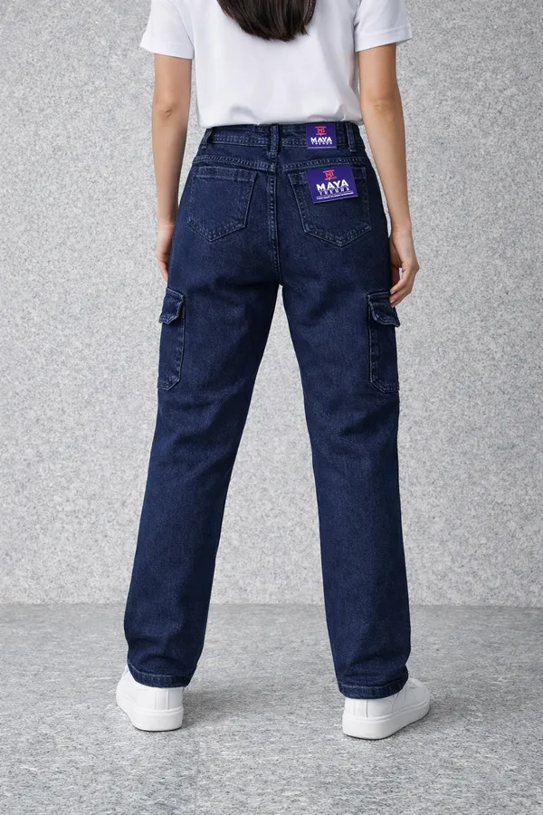 Blue_Denim_Cargo_Jeans_With_Purple_Patch_For_Women