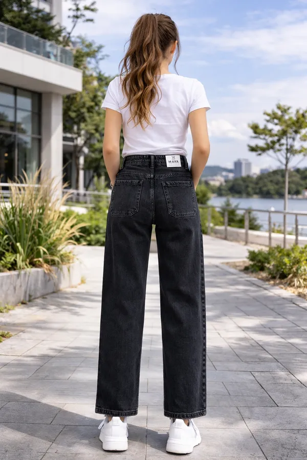 Black_Wide_Leg_High_Rise_Denim_Jeans_For_girls__Girls_age_7_to_16