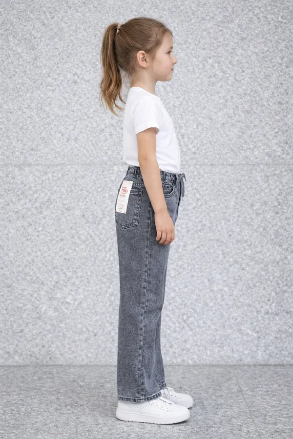 Gray_Denim_Jeans_With_Elastic_Waist_And_Drawstring_For_Girls__age_6_to_16