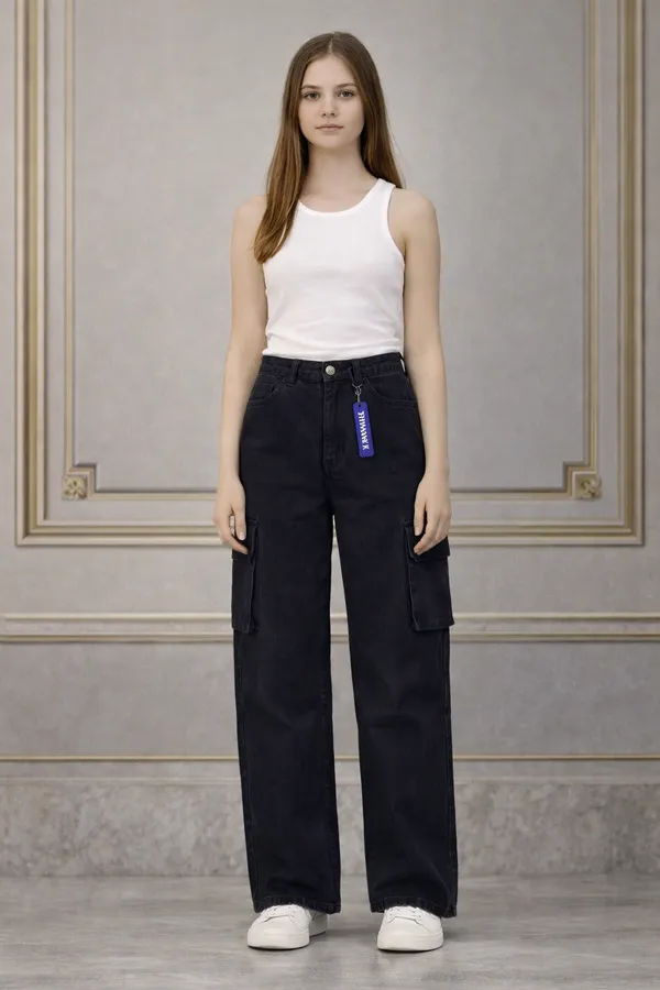 Black_Cargo_Pants_With_Side_Pockets_For_Women