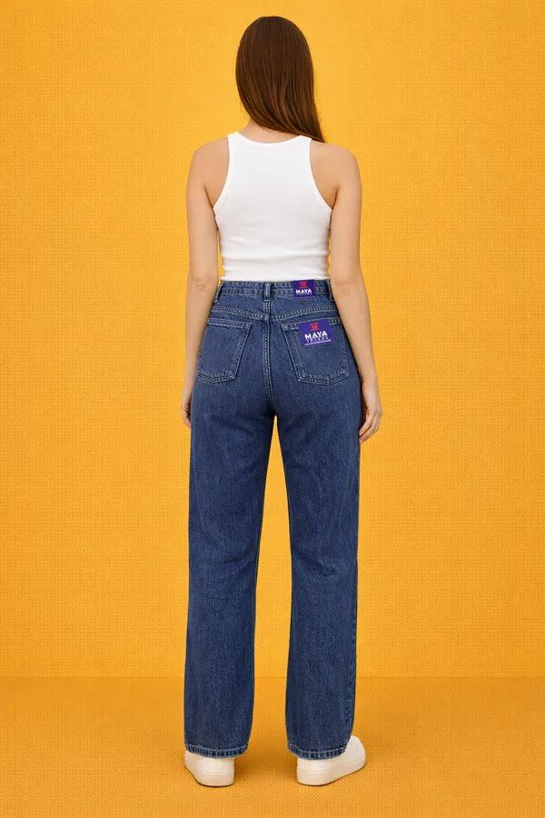 Blue_High_Waisted_Wide_Leg_Denim_Jeans_Brand_For_Women