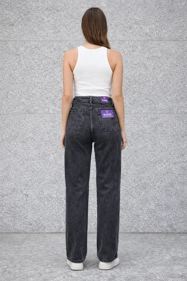Black_Washed_Wide_Leg_Jeans_With_Purple_Branding_For_Women