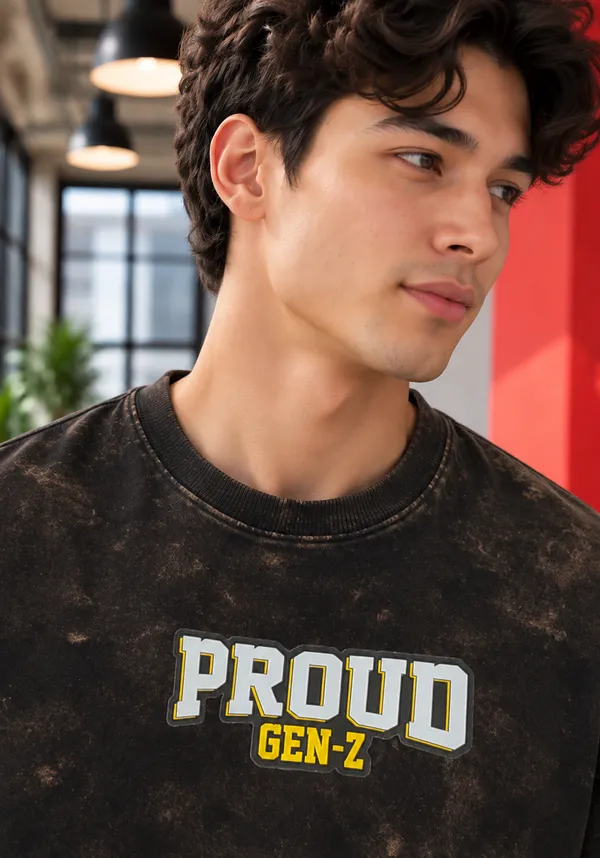 Hue_Nox_Men's_Charcoal_Brown_Proud_GenZ_Graphic_Oversized_Acid_Washed_T-Shirt