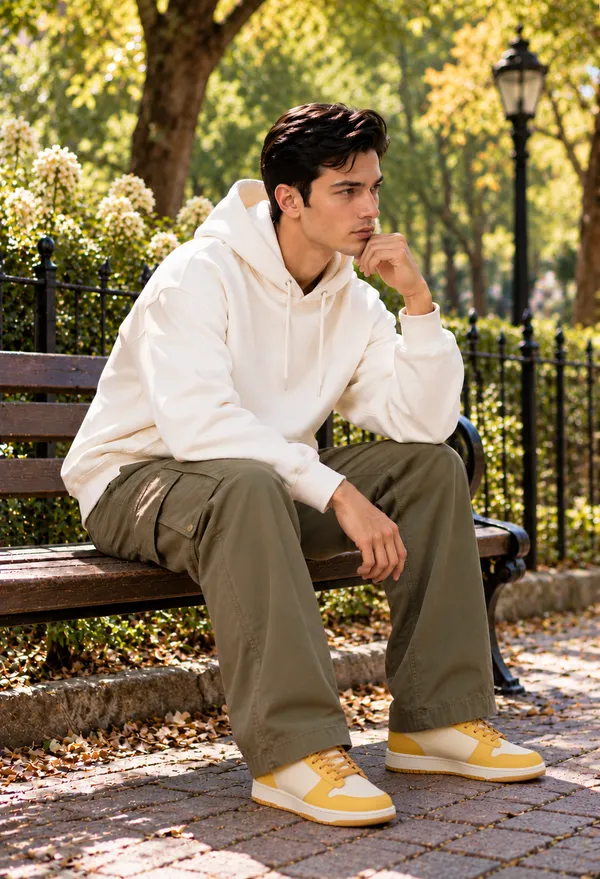 Hue_Nox_Men's_Off_White_Solid_Drop_Shoulder_Hoodie