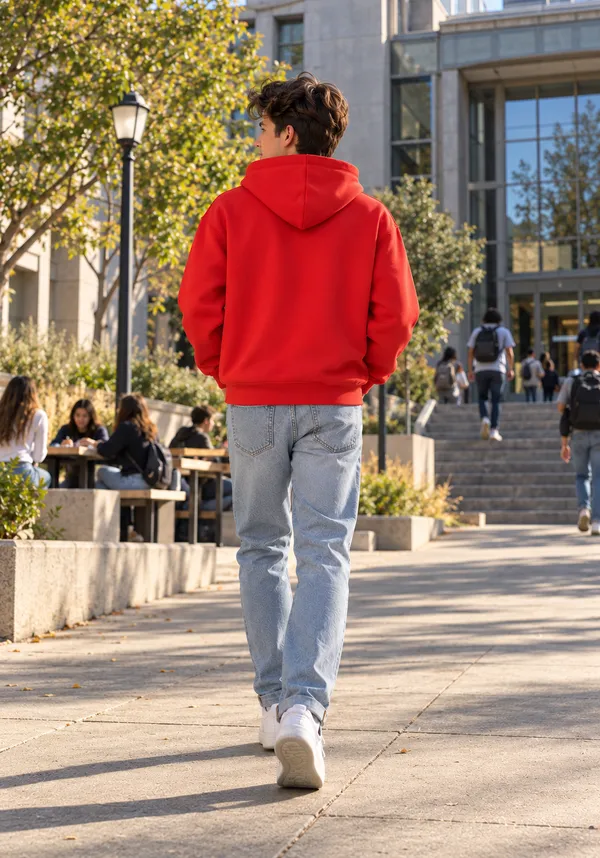 Hue_Nox_Men's_Red_Solid_Regular_Fit_Hoodie