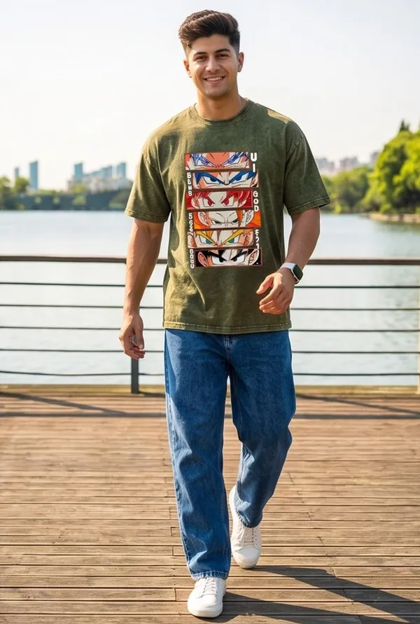 Hue_Nox_Men's_Olive_Big_Anime_Eyes_Graphic_Oversized_Acid_Washed_T-Shirt