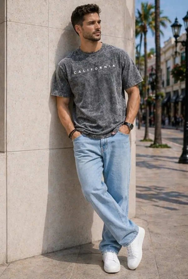 Hue_Nox_Men's_Grey_California_Graphic_Oversized_Acid_Washed_T-Shirt
