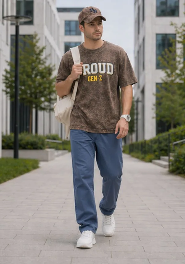 Hue_Nox_Men's_Brown_Proud_GenZ_Graphic_Oversized_Acid_Washed_T-Shirt