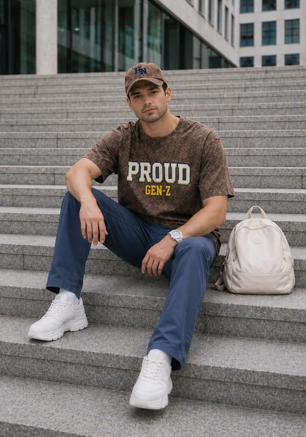 Hue_Nox_Men's_Brown_Proud_GenZ_Graphic_Oversized_Acid_Washed_T-Shirt