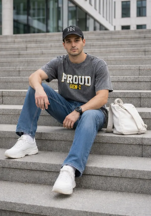 Hue_Nox_Men's_Grey_Proud_GenZ_Graphic_Oversized_Acid_Washed_T-Shirt