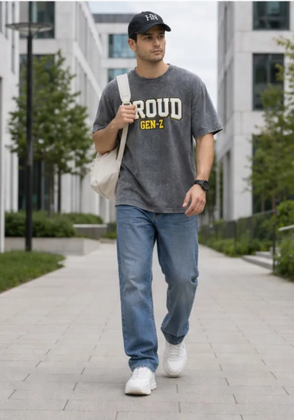 Hue_Nox_Men's_Grey_Proud_GenZ_Graphic_Oversized_Acid_Washed_T-Shirt