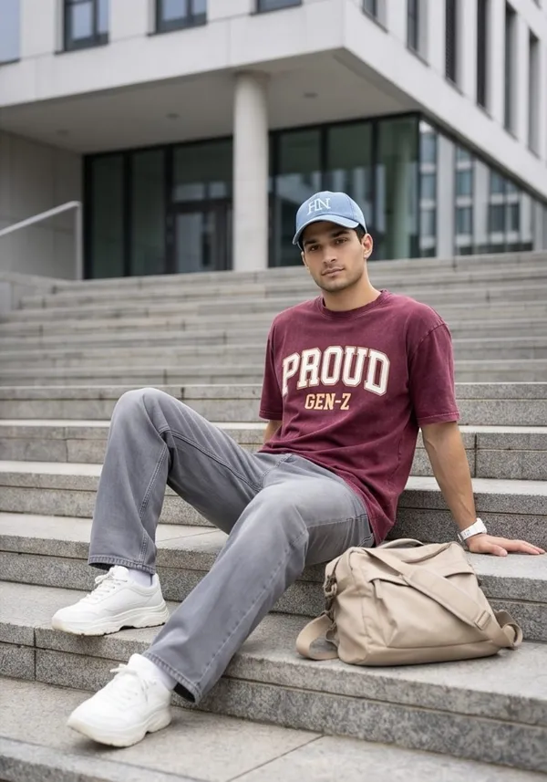 Hue_Nox_Men's_Maroon_Proud_GenZ_Graphic_Oversized_Acid_Washed_T-Shirt