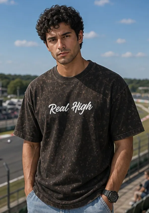 Hue_Nox_Men's_Brown_Real_High_Graphic_Oversized_Acid_Washed_T-Shirt