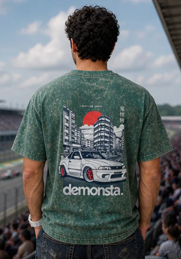 Hue_Nox_Men's_Green_Real_High_Graphic_Oversized_Acid_Washed_T-Shirt