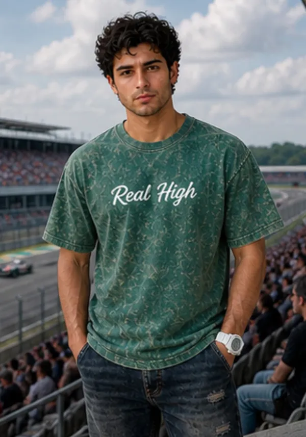 Hue_Nox_Men's_Green_Real_High_Graphic_Oversized_Acid_Washed_T-Shirt