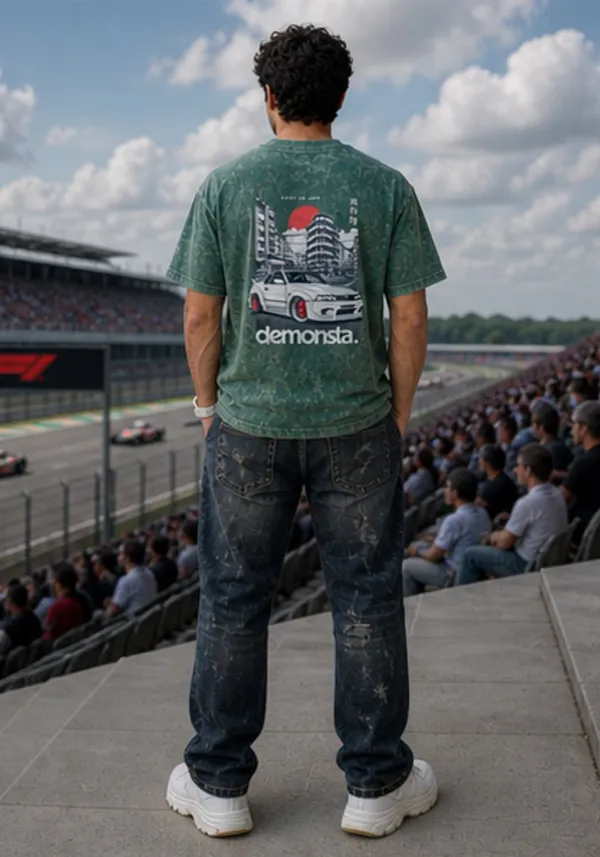 Hue_Nox_Men's_Green_Real_High_Graphic_Oversized_Acid_Washed_T-Shirt