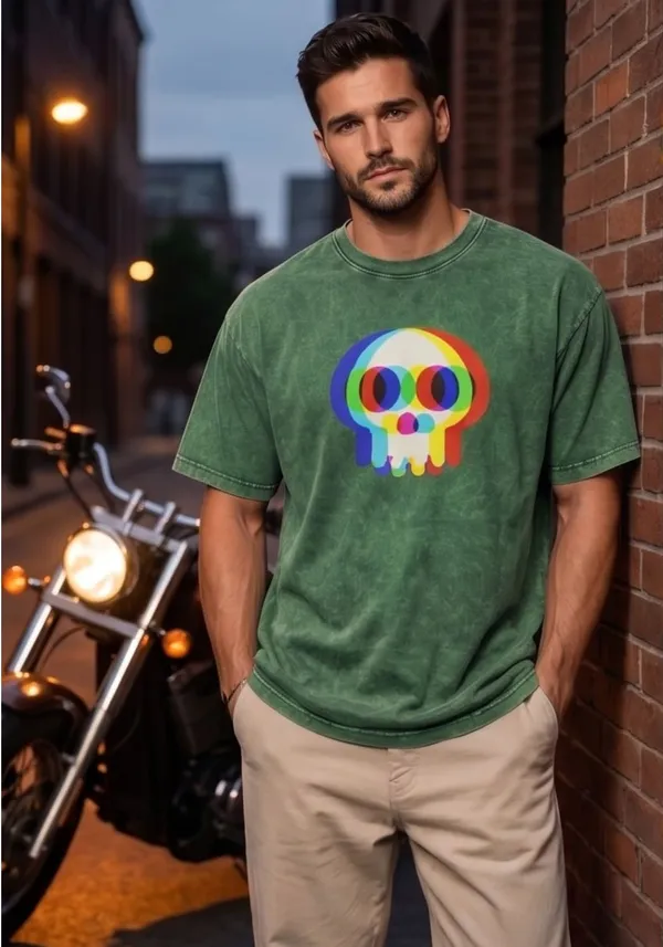 Hue_Nox_Men's_Green_Skull_Glitch_Graphic_Oversized_Acid_Washed_T-Shirt