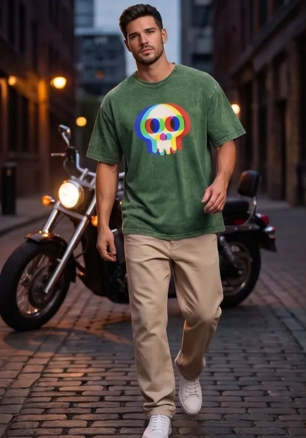 Hue_Nox_Men's_Green_Skull_Glitch_Graphic_Oversized_Acid_Washed_T-Shirt