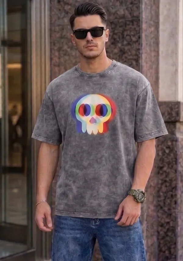 Hue_Nox_Men's_Grey_Skull_Glitch_Graphic_Oversized_Acid_Washed_T-Shirt