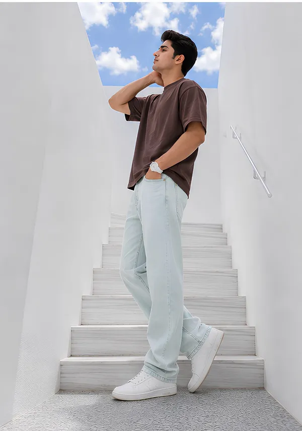 Hue_Nox_Men's_Brown_Plain_Oversized_T-Shirt