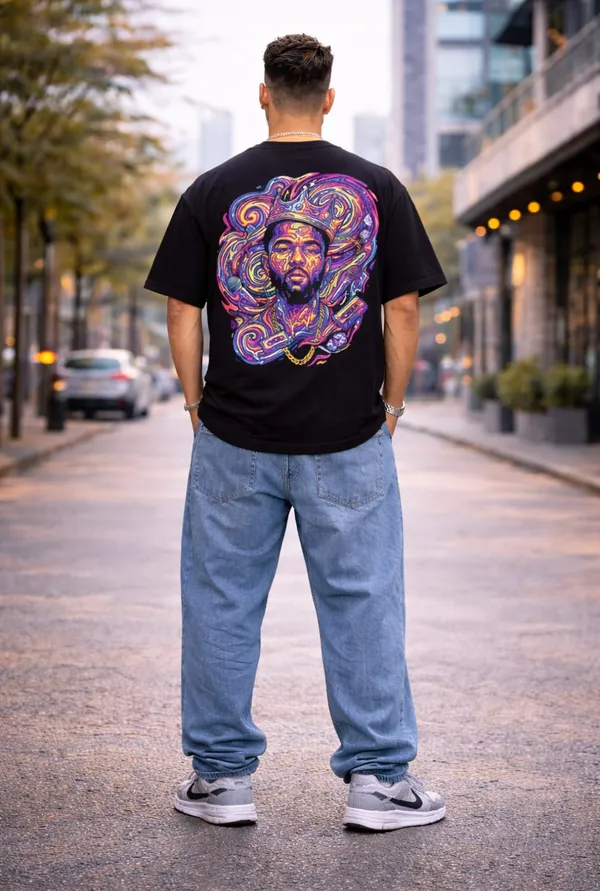 Hue_Nox_Men's_Black_Rapper_1_Graphic_Oversized_T-Shirt