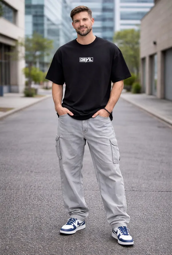 Hue_Nox_Men's_Black_Rapper_3_Graphic_Oversized_T-Shirt