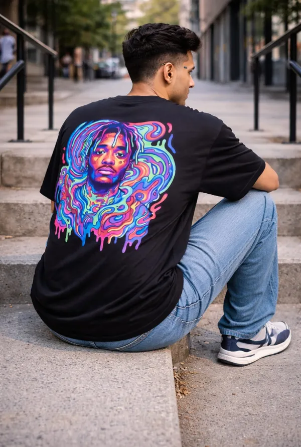 Hue_Nox_Men's_Black_Rapper_4_Graphic_Oversized_T-Shirt