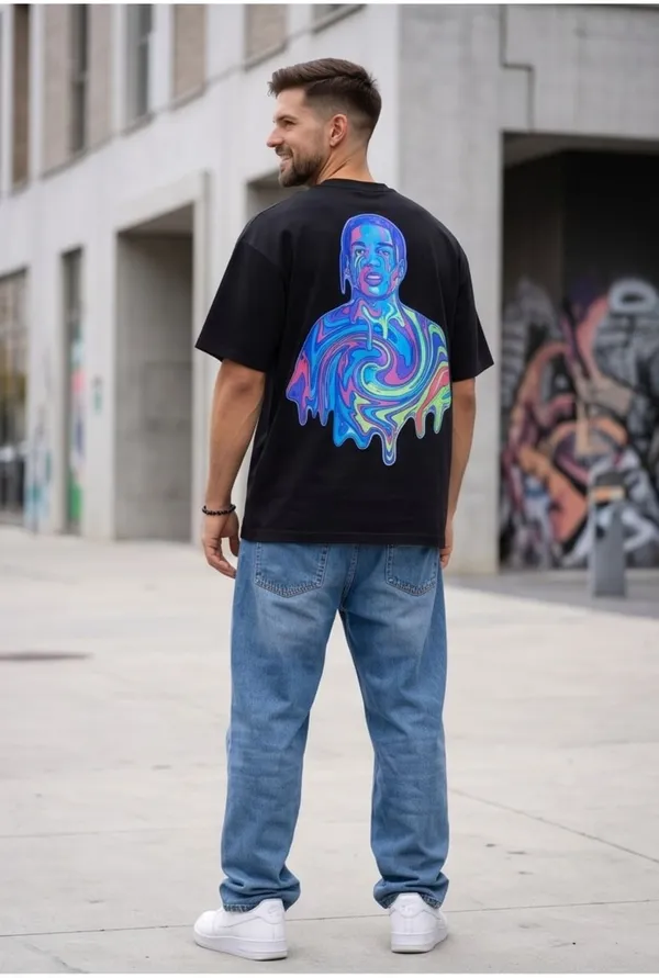 Hue_Nox_Men's_Black_Rapper_5_Graphic_Oversized_T-Shirt