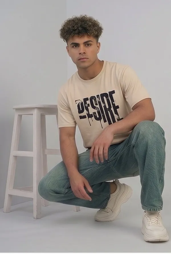 Hue_Nox_Men's_Beige_Desire_Graphic_Regular_Fit_T-Shirt