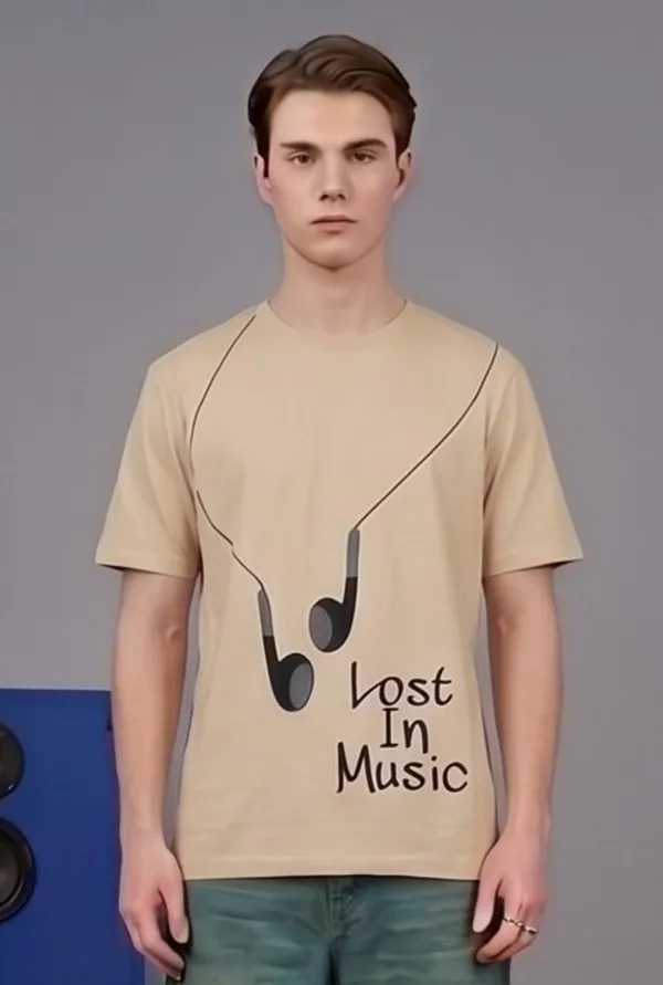 Hue_Nox_Men's_Beige_Lost_In_Music_Graphic_Regular_Fit_T-Shirt