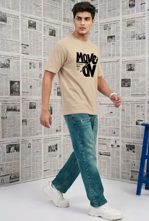 Hue_Nox_Men's_Beige_Move_On_Graphic_Regular_Fit_T-Shirt
