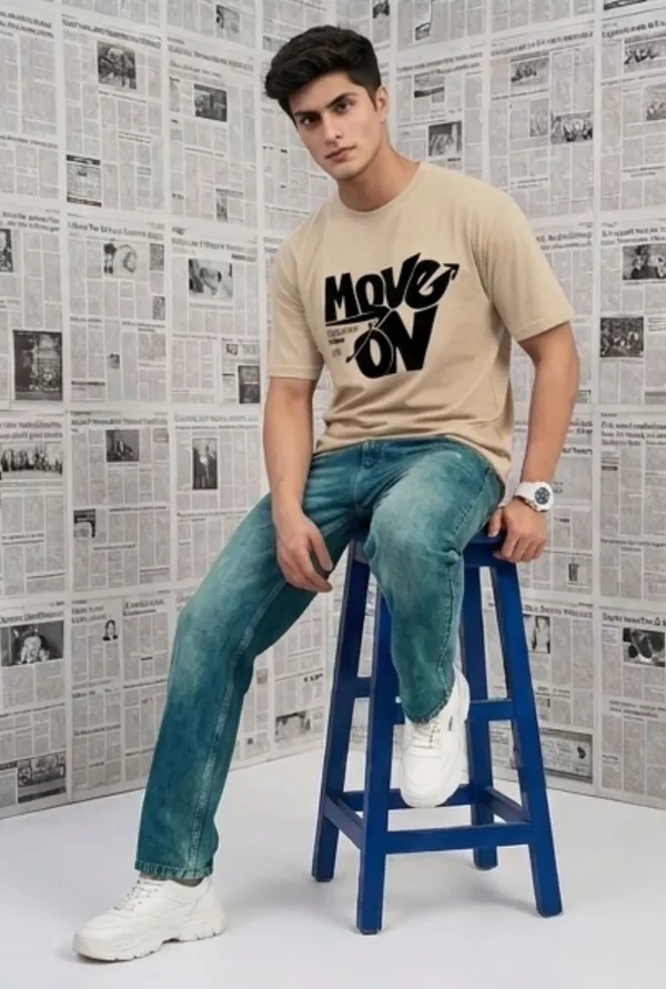Hue_Nox_Men's_Beige_Move_On_Graphic_Regular_Fit_T-Shirt