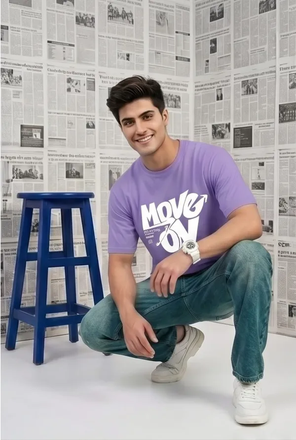 Hue_Nox_Men's_Lavender_Move_On_Graphic_Regular_Fit_T-Shirt