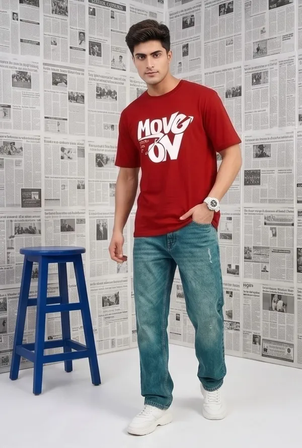 Hue_Nox_Men's_Red_Move_On_Graphic_Regular_Fit_T-Shirt