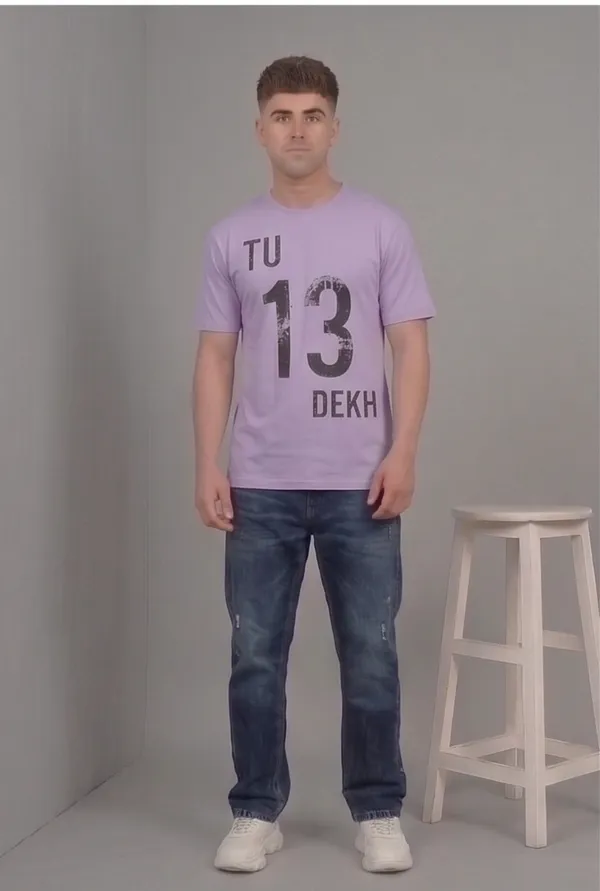 Hue_Nox_Men's_Lavender_Tu_13_Dekh_Graphic_Regular_Fit_T-Shirt