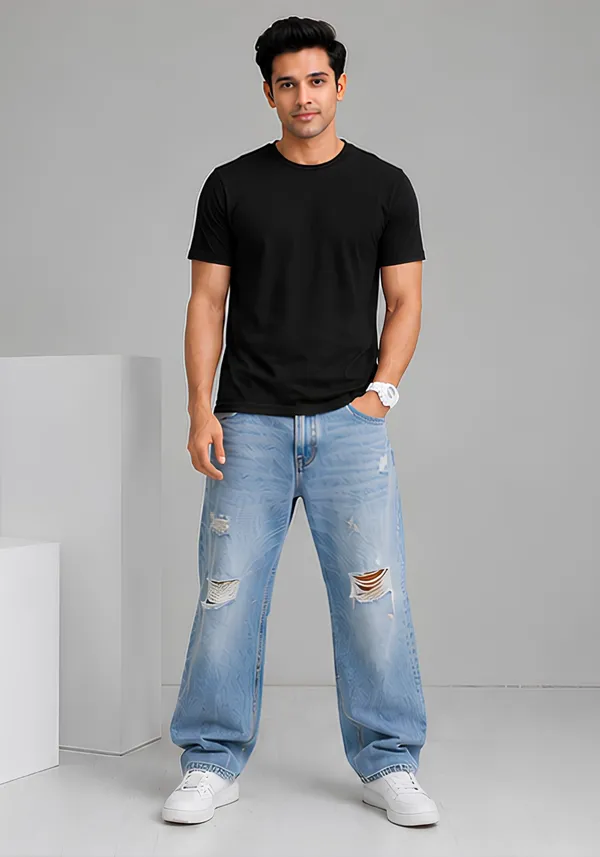 Hue_Nox_Men's_Black_Plain_Regular_Fit_T-Shirt