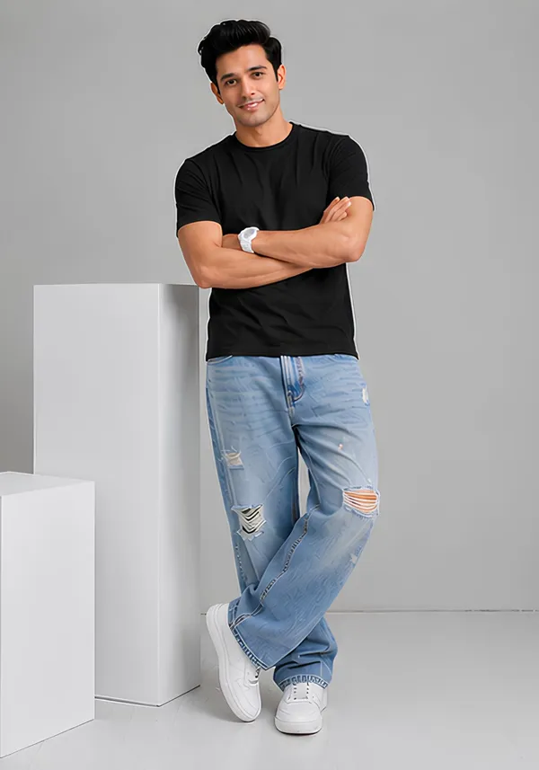 Hue_Nox_Men's_Black_Plain_Regular_Fit_T-Shirt