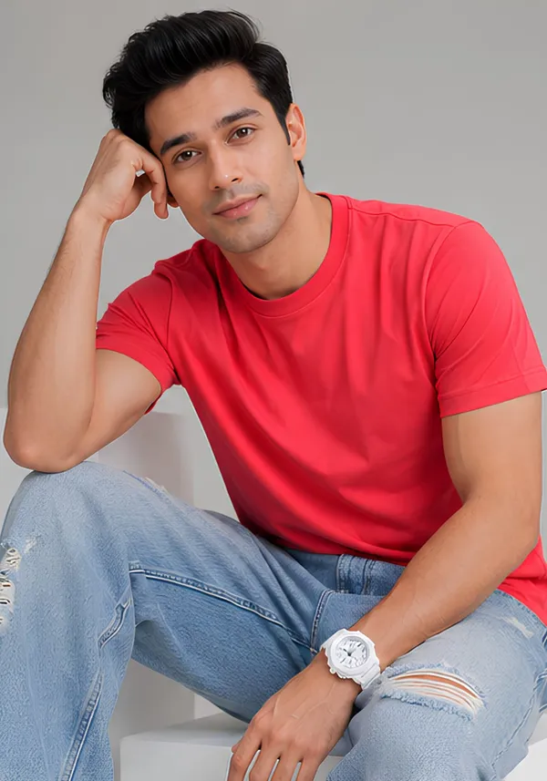 Hue_Nox_Men's_Red_Plain_Regular_Fit_T-Shirt