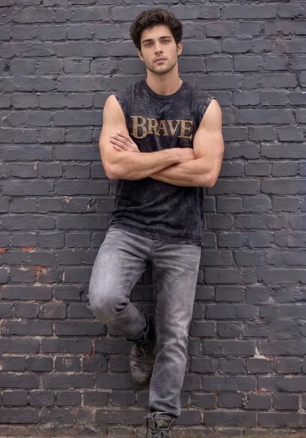 Hue_Nox_Men's_Black_Brave_Graphic_Oversized_Acid_Washed_Vest_Tank