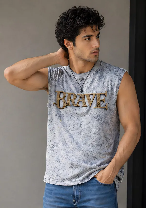 Hue_Nox_Men's_White_Brave_Graphic_Oversized_Acid_Washed_Vest_Tank